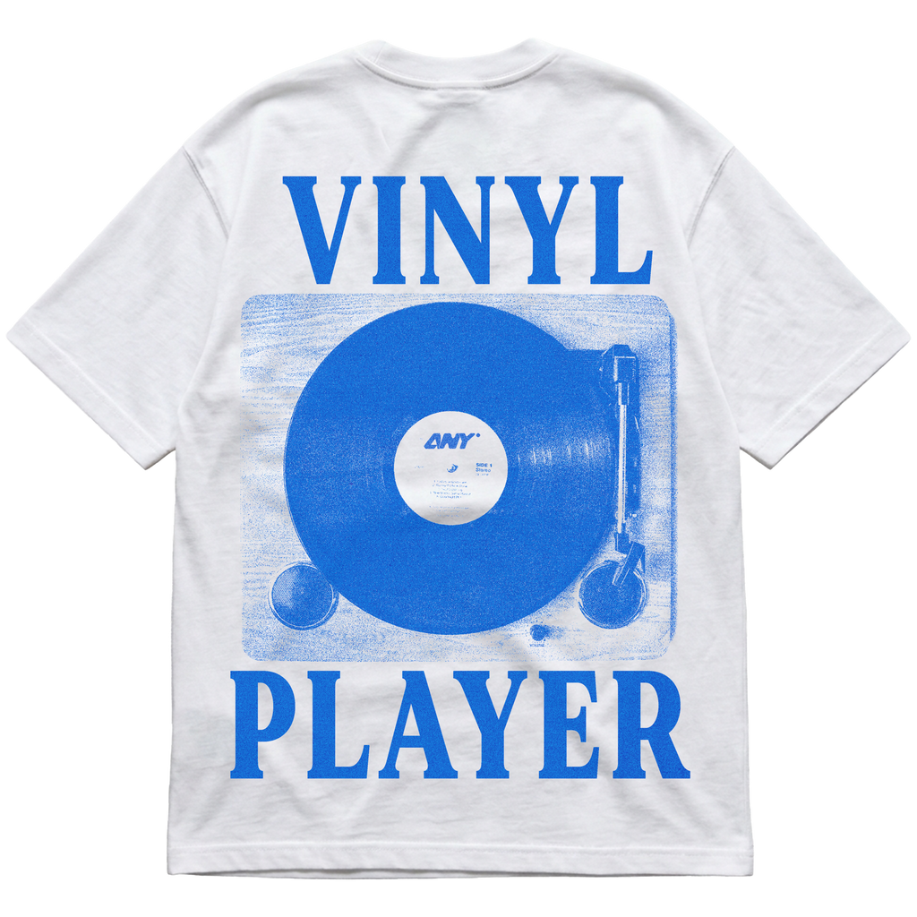 VINYL-INSPIRED-OVERSIZED T-SHIRT-100% COTTON